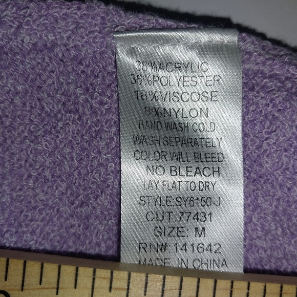 She + Sky Lavender Button-Up Cardigan Sweter. - Picture 10 of 11